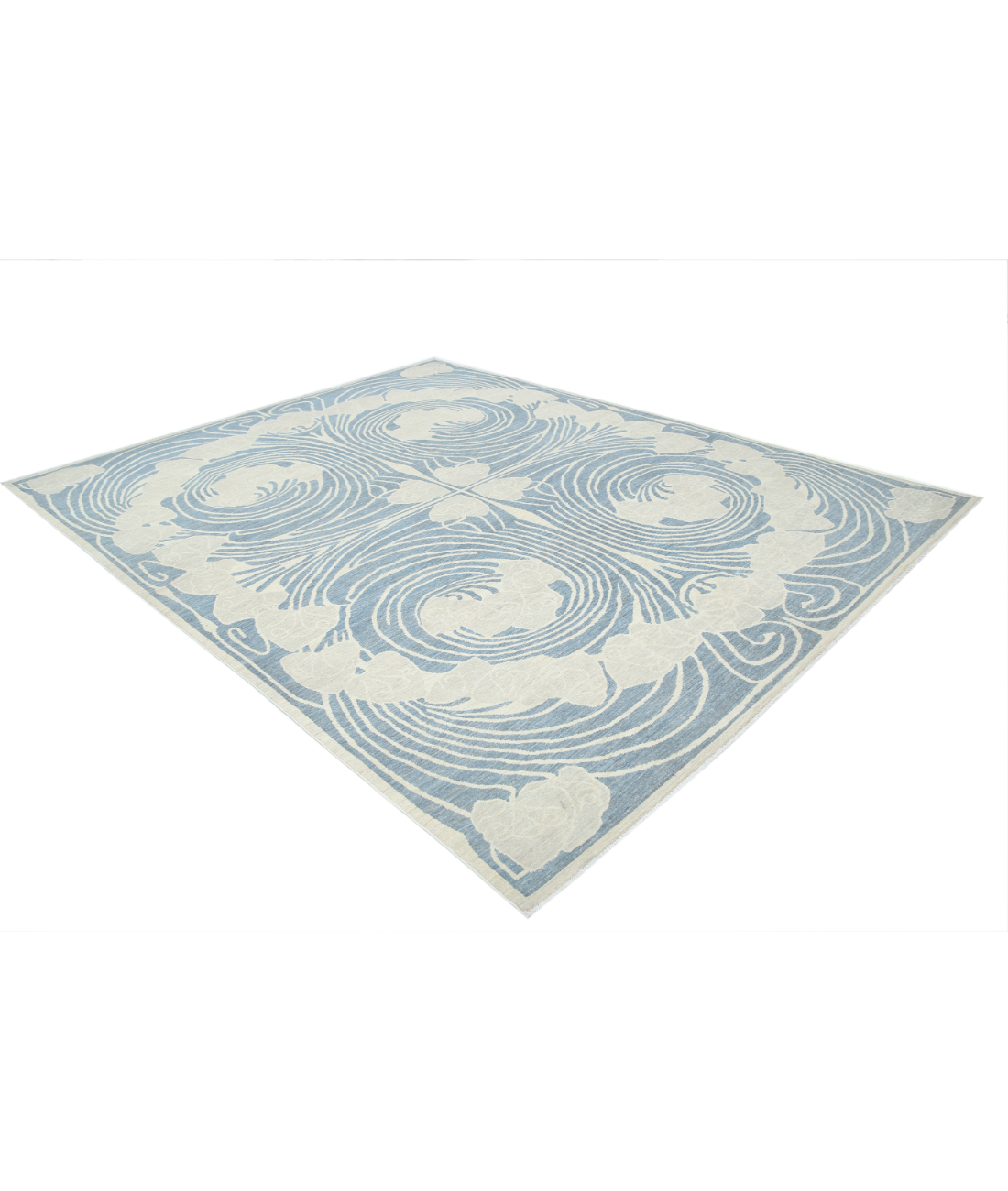 Nouvelle 8'0'' X 10'1'' Hand-Knotted Wool Rug 8'0'' x 10'1'' (240 X 303) / Silver / Grey