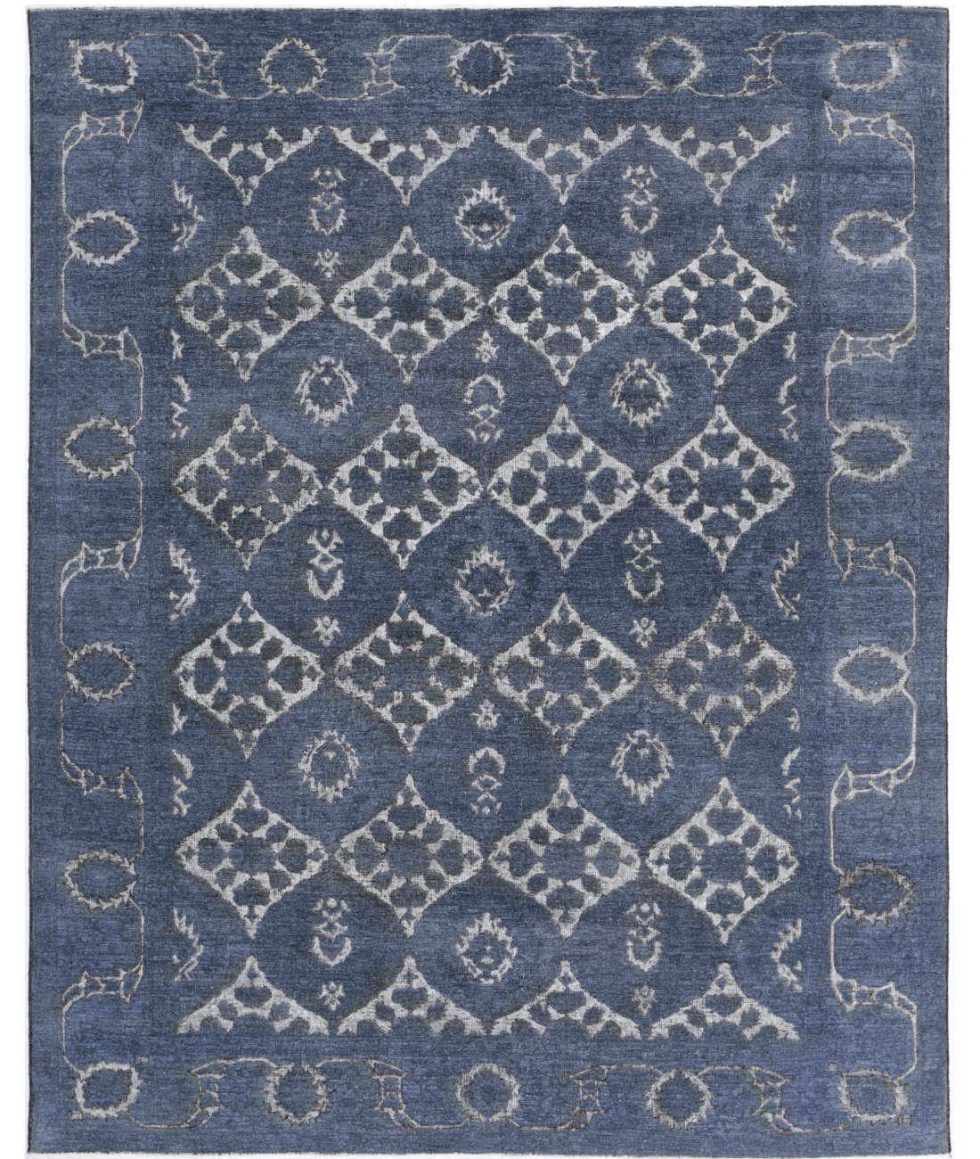 Onyx 7'8'' X 9'7'' Hand-Knotted Wool Rug 7'8'' x 9'7'' (230 X 288) / Grey / Grey