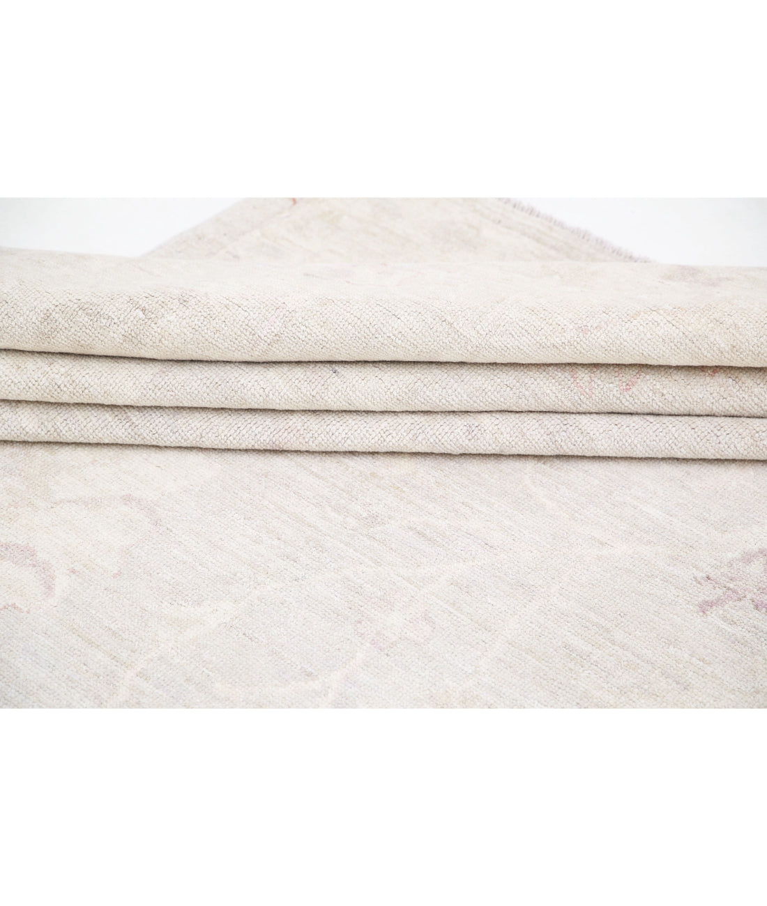 Oushak 11'9'' X 14'9'' Hand-Knotted Wool Rug 11'9'' x 14'9'' (353 X 443) / Grey / Ivory