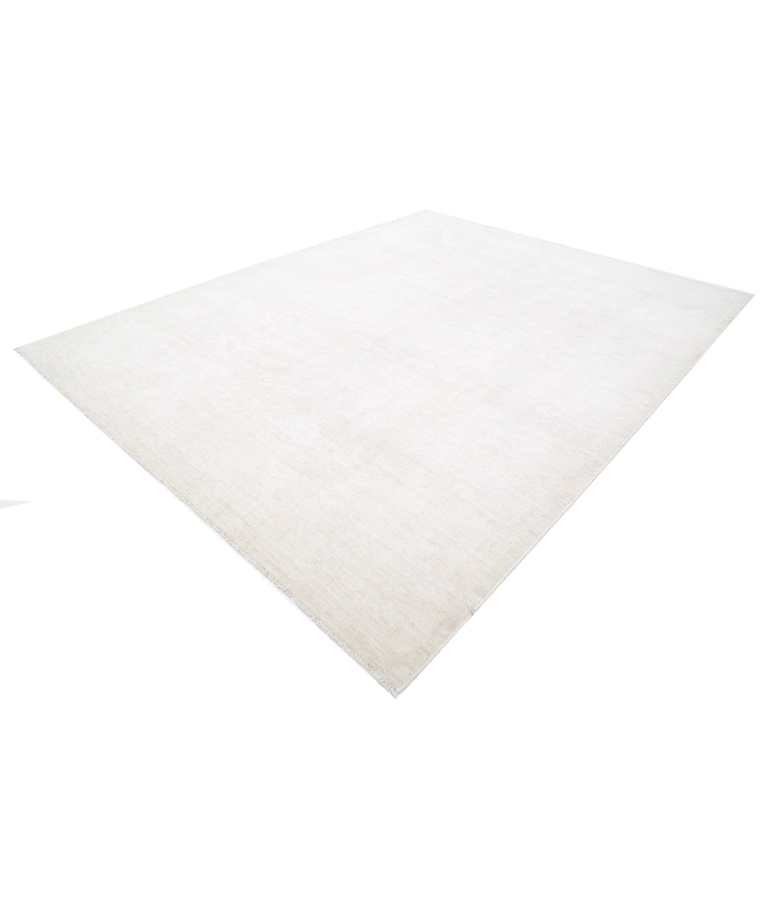Oushak 9'2'' X 11'10'' Hand-Knotted Wool Rug 9'2'' x 11'10'' (275 X 355) / Ivory / Grey