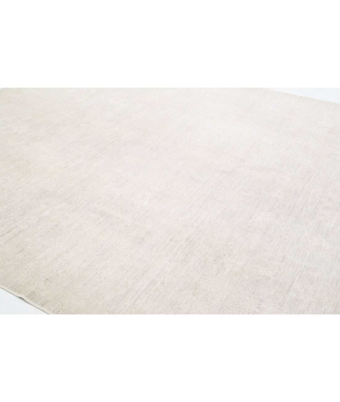 Oushak 9'2'' X 11'10'' Hand-Knotted Wool Rug 9'2'' x 11'10'' (275 X 355) / Ivory / Grey