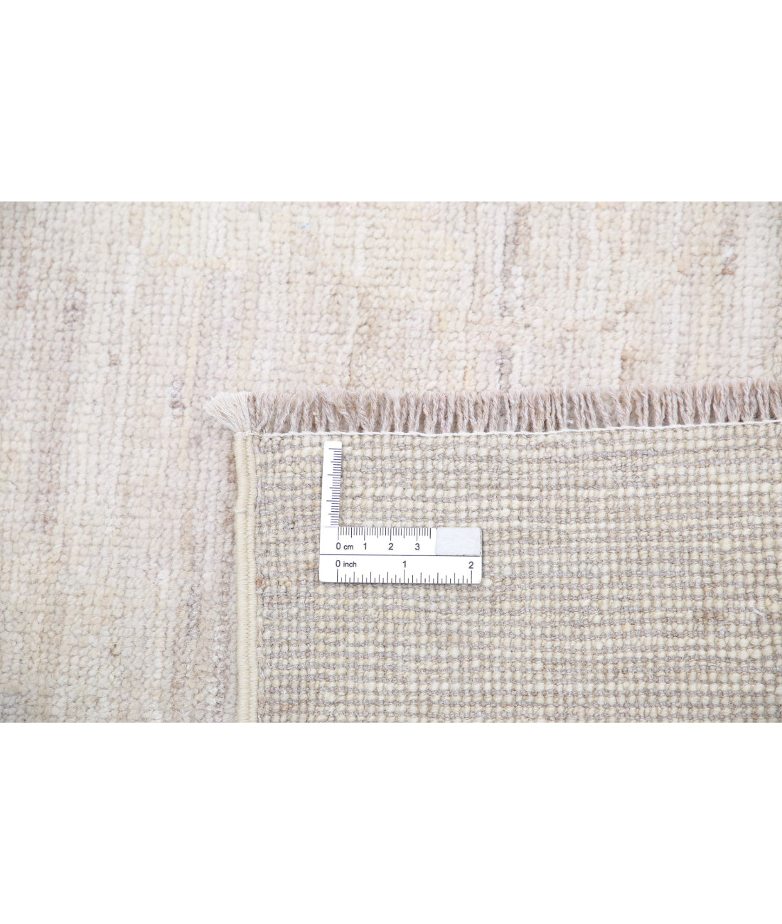 Oushak 9'1'' X 11'6'' Hand-Knotted Wool Rug 9'1'' x 11'6'' (273 X 345) / Ivory / Taupe