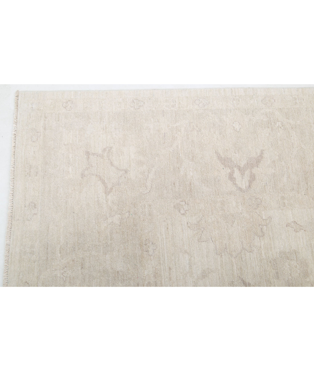 Oushak 8'8'' X 11'8'' Hand-Knotted Wool Rug 8'8'' x 11'8'' (260 X 350) / Ivory / Taupe