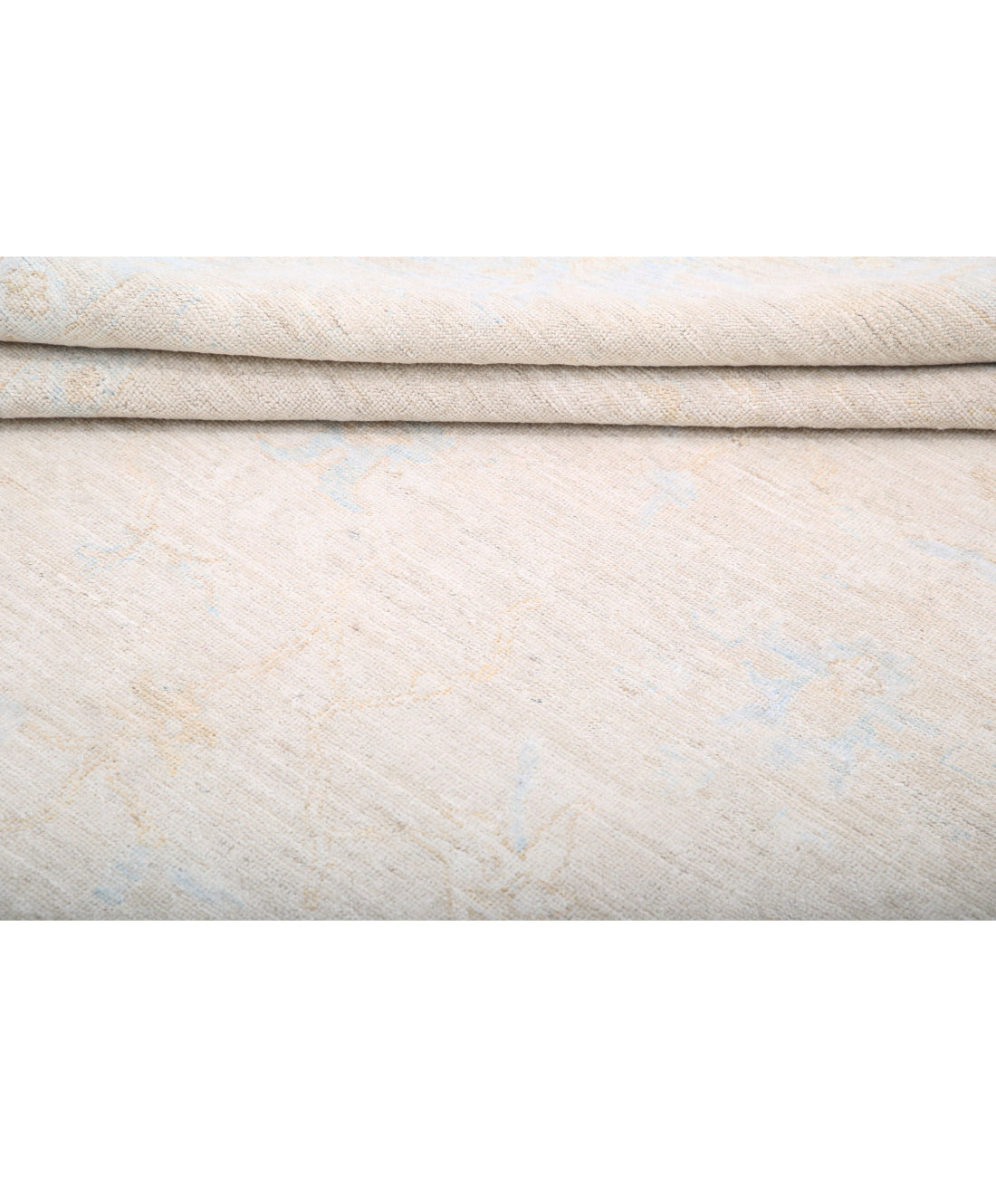 Oushak 8'8'' X 11'3'' Hand-Knotted Wool Rug 8'8'' x 11'3'' (260 X 338) / Taupe / Ivory