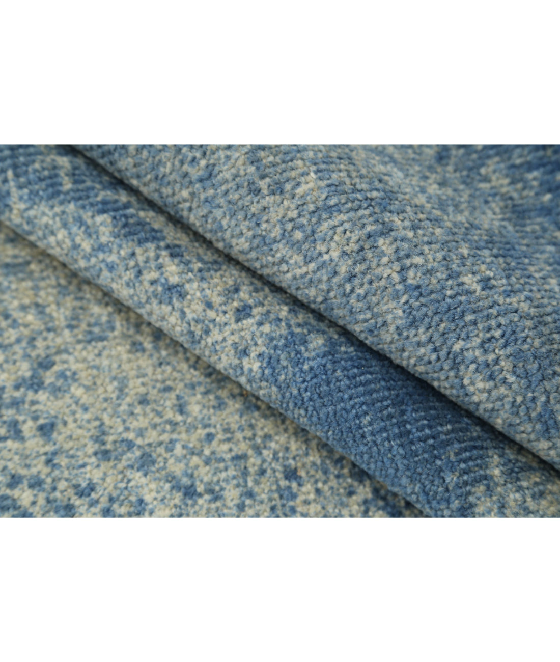 Overdye 10'2'' X 13'6'' Hand-Knotted Wool Rug 10'2'' x 13'6'' (305 X 405) / Grey / Blue