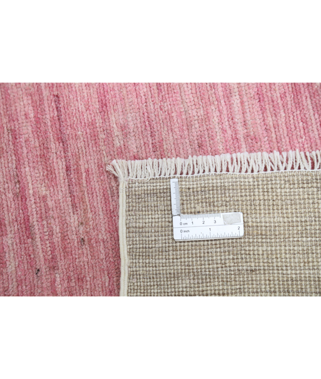 Chinese 9'2'' X 11'10'' Hand-Knotted Wool Rug 9'2'' x 11'10'' (275 X 355) / Ivory / Pink