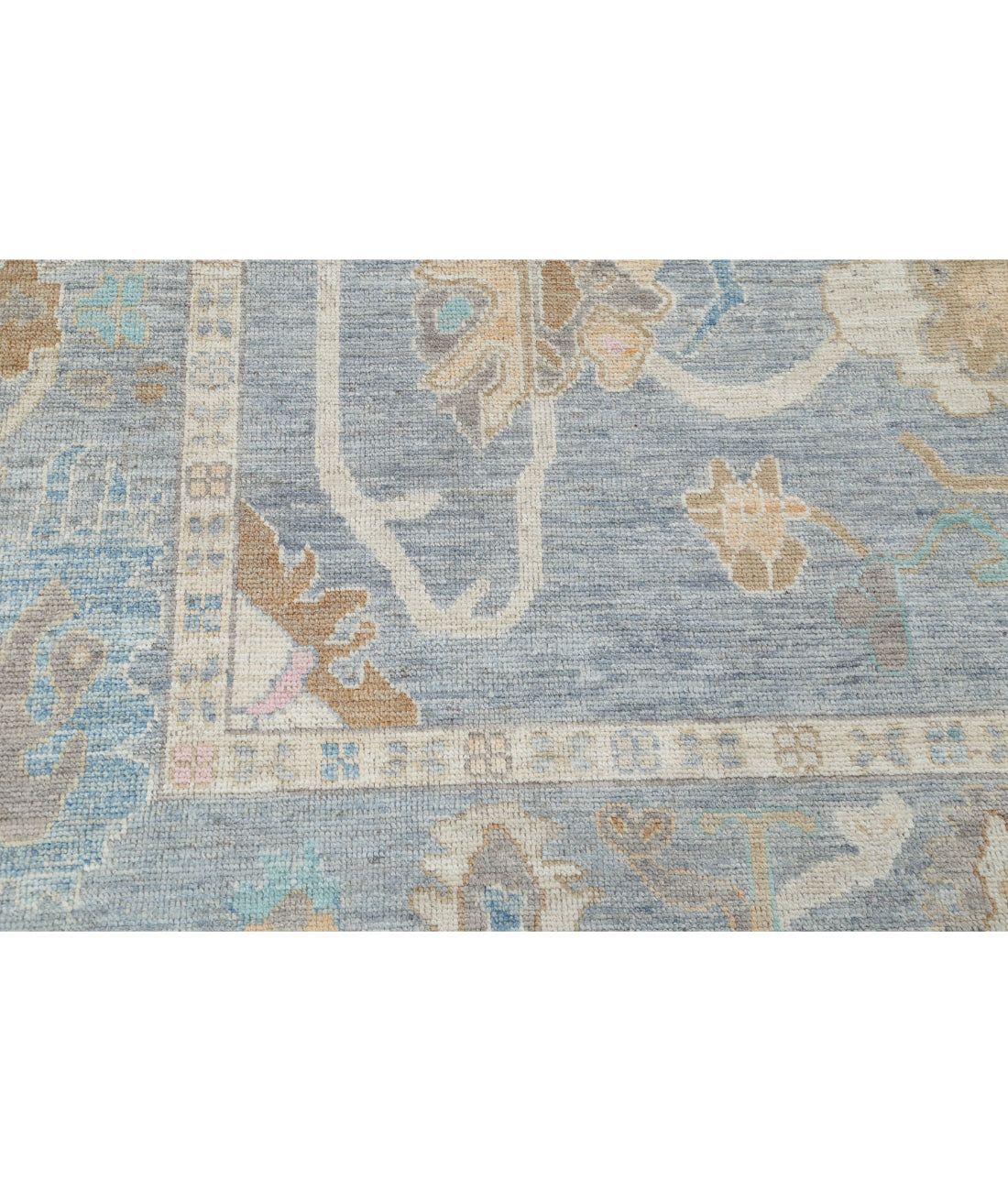 Oushak 7'10'' X 10'1'' Hand-Knotted Wool Rug 7'10'' x 10'1'' (235 X 303) / Grey / Grey