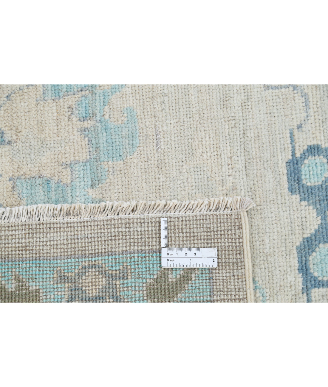 Oushak 9'1'' X 11'9'' Hand-Knotted Wool Rug 9'1'' x 11'9'' (273 X 353) / Silver / Grey