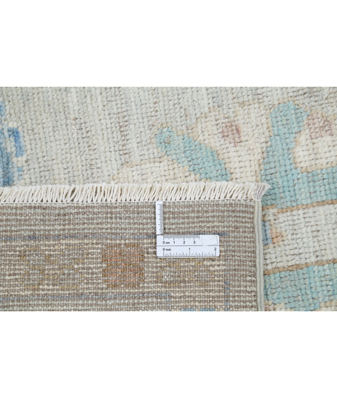 Oushak 7'8'' X 10'0'' Hand-Knotted Wool Rug 7'8'' x 10'0'' (230 X 300) / Silver / Ivory