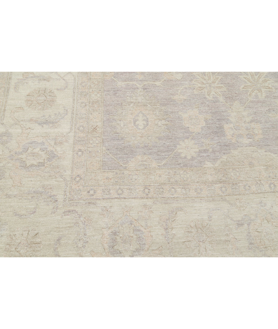 Oushak 9'11'' X 14'2'' Hand-Knotted Wool Rug 9'11'' x 14'2'' (298 X 425) / Grey / Ivory