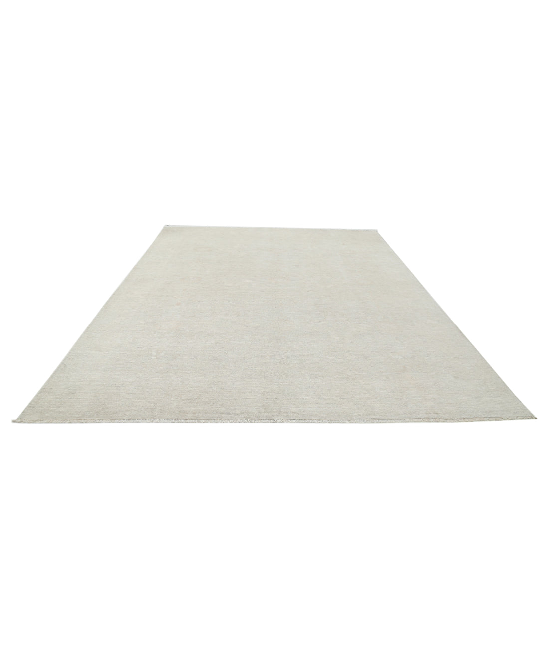 Oushak 9'0'' X 11'6'' Hand-Knotted Wool Rug 9'0'' x 11'6'' (270 X 345) / Ivory / Ivory