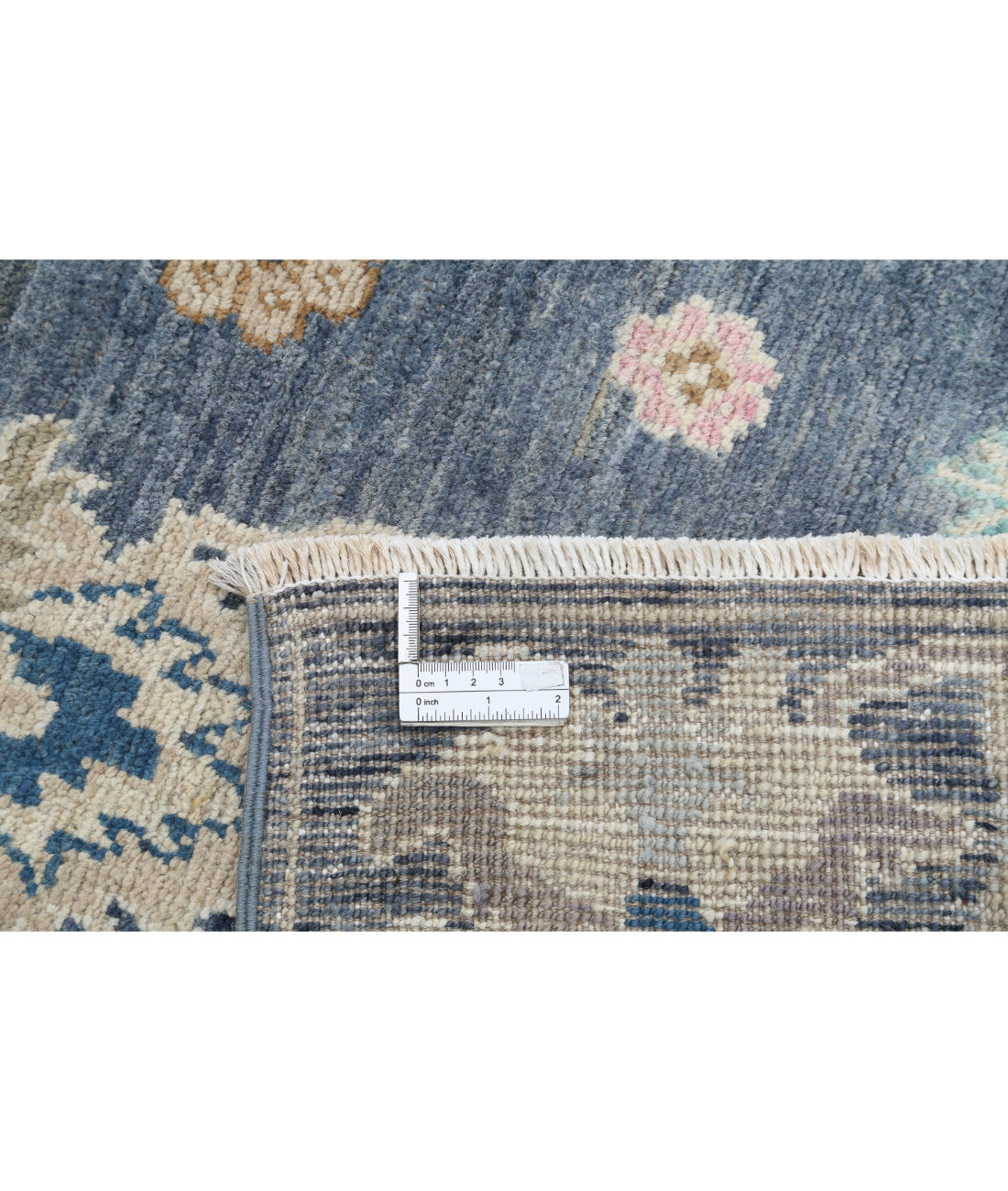 Oushak 3'1'' X 11'9'' Hand-Knotted Wool Rug 3'1'' x 11'9'' (93 X 353) / Grey / Grey