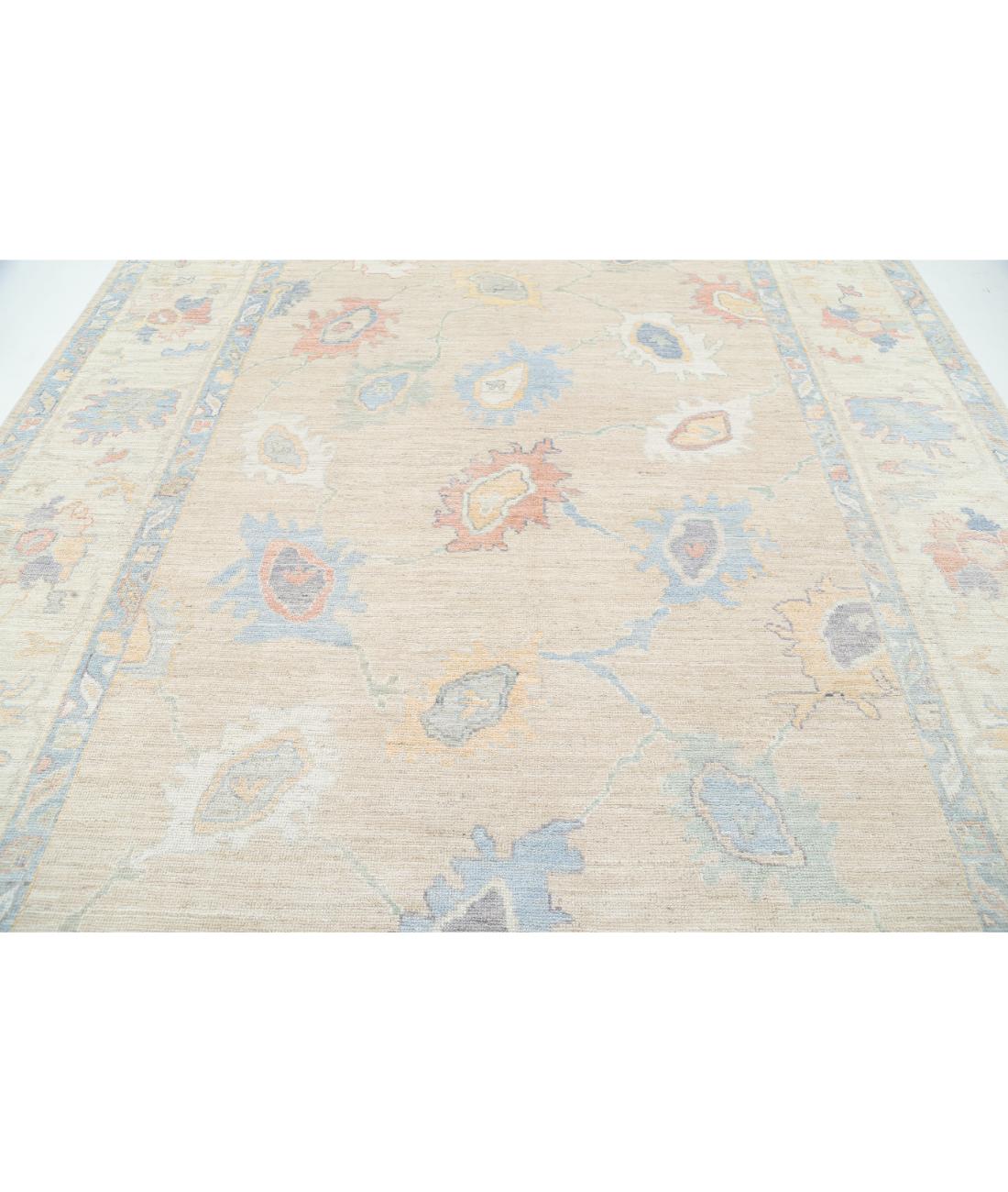 Oushak 9' 2" X 12' 2" Hand-Knotted Wool Rug 9' 2" X 12' 2" (279 X 371) / Taupe / Ivory