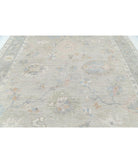 Oushak 9' 1" X 11' 9" Hand-Knotted Wool Rug 9' 1" X 11' 9" (277 X 358) / Silver / Grey