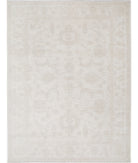 Oushak 8' 9" X 11' 8" Hand-Knotted Wool Rug 8' 9" X 11' 8" (267 X 356) / Ivory / Taupe
