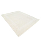 Oushak 8' 2" X 10' 4" Hand-Knotted Wool Rug 8' 2" X 10' 4" (249 X 315) / Grey / Ivory