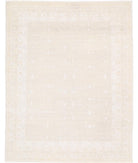 Oushak 8' 2" X 10' 4" Hand-Knotted Wool Rug 8' 2" X 10' 4" (249 X 315) / Grey / Ivory