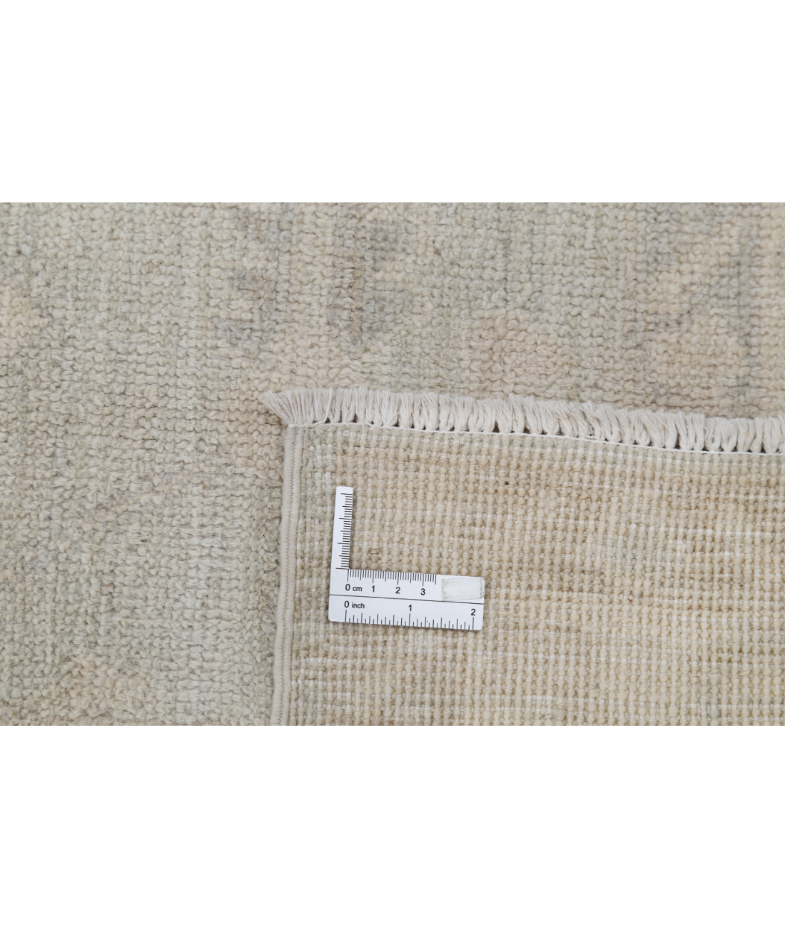 Oushak 6' 5" X 9' 6" Hand-Knotted Wool Rug 6' 5" X 9' 6" (196 X 290) / Silver / Ivory