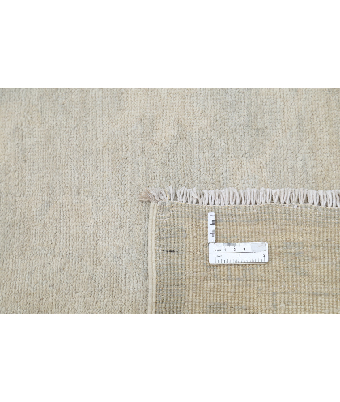 Oushak 9' 0" X 10' 11" Hand-Knotted Wool Rug 9' 0" X 10' 11" (274 X 333) / Silver / Ivory