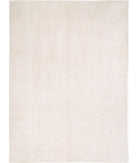 Oushak 10' 0" X 13' 7" Hand-Knotted Wool Rug 10' 0" X 13' 7" (305 X 414) / Ivory / Ivory