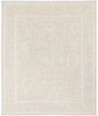 Oushak 7' 10" X 9' 8" Hand-Knotted Wool Rug 7' 10" X 9' 8" (239 X 295) / Beige / Beige
