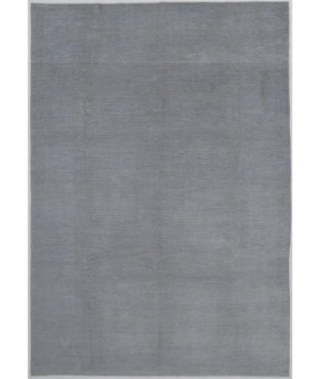 Hand Knotted Overdye Wool Rug 8' 7" X 12' 8" 8' 7" X 12' 8" (262 X 386) / Grey / Grey