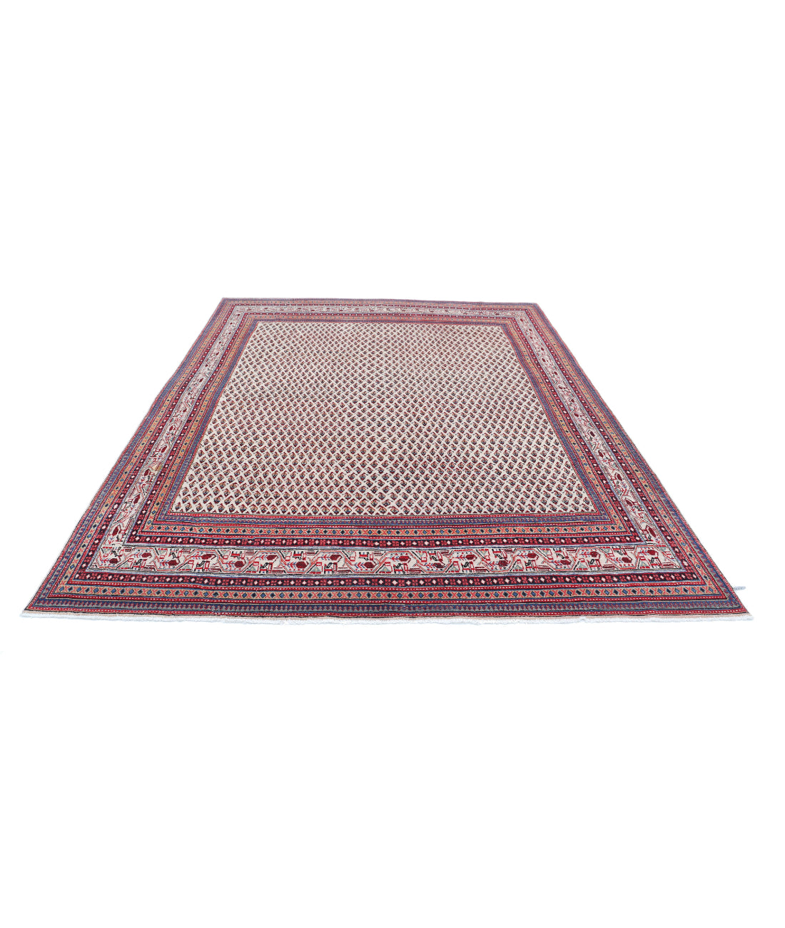 Mir-Saraband 7'9'' X 9'11'' Hand-Knotted Wool Rug 7'9'' x 9'11'' (233 X 298) / Ivory / Multi