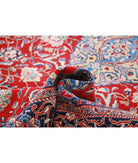 Sarouk 7'2'' X 10'6'' Hand-Knotted Wool Rug 7'2'' x 10'6'' (215 X 315) / Red / Blue