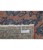 Sarouk 7'3'' X 10'9'' Hand-Knotted Wool Rug 7'3'' x 10'9'' (218 X 323) / Peach / Blue