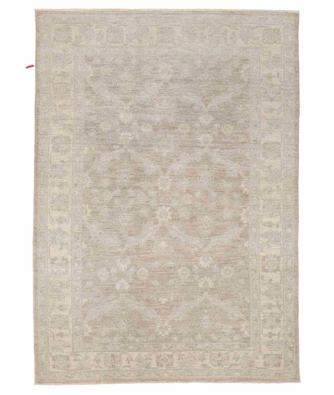 Hand Knotted Serenity Wool Rug 4' 1" X 5' 9" 4' 1" X 5' 9" (124 X 175) / Brown / Grey