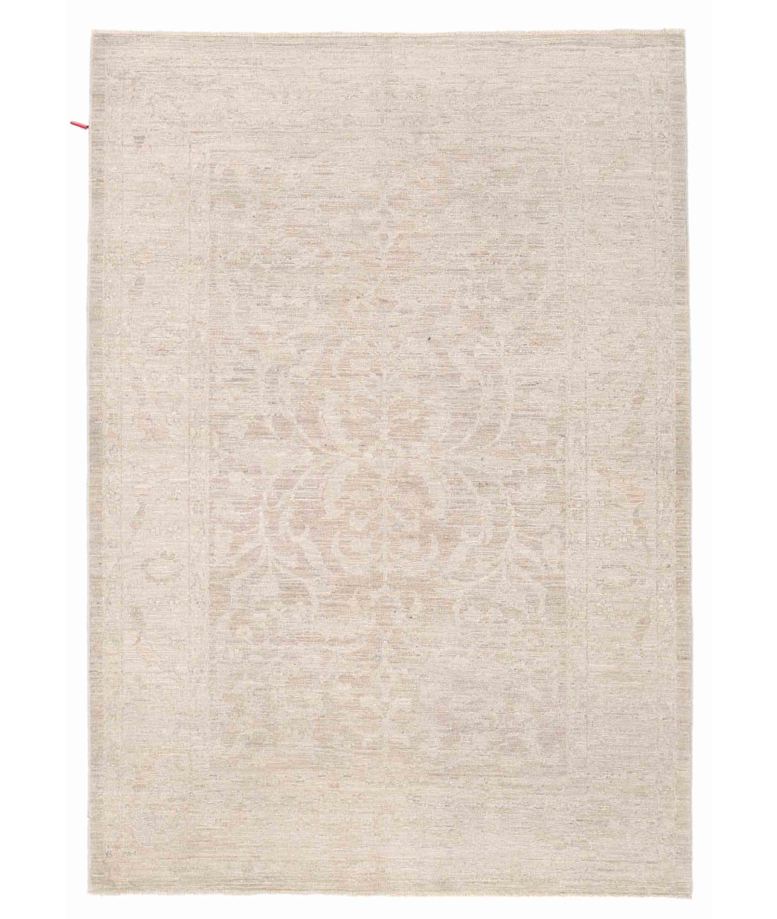 Hand Knotted Serenity Wool Rug 4' 0" X 5' 8" 4' 0" X 5' 8" (122 X 173) / Brown / Ivory