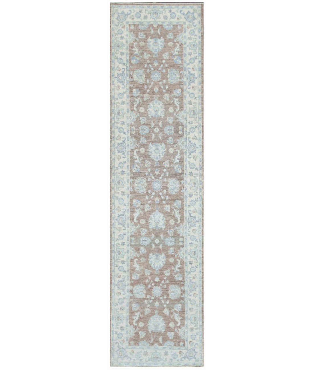 Hand Knotted Serenity Wool Rug 2' 7" X 10' 0" 2' 7" X 10' 0" (79 X 305) / Taupe / Ivory