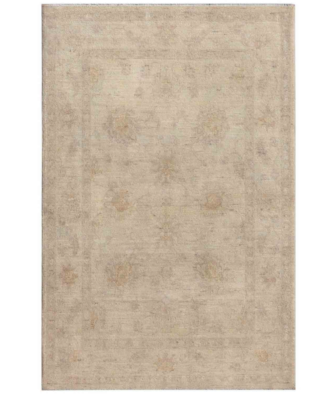Hand Knotted Serenity Wool Rug 3' 3" X 4' 10" 3' 3" X 4' 10" (99 X 147) / Beige / Brown