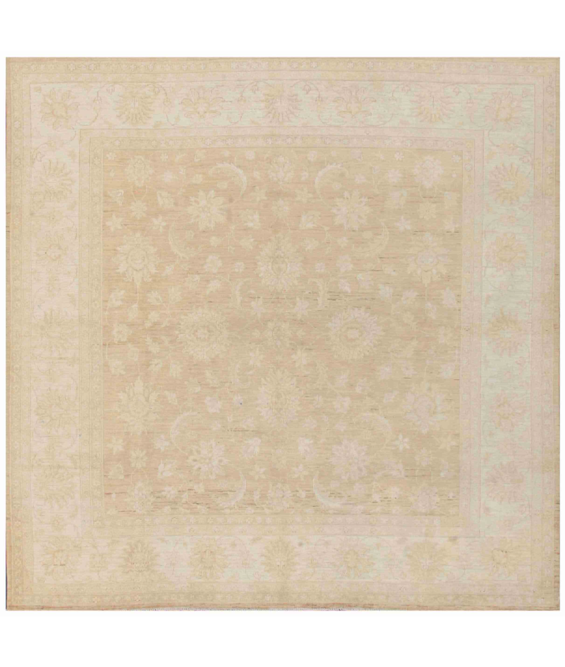 Hand Knotted Serenity Wool Rug 8' 0" X 8' 2" 8' 0" X 8' 2" (244 X 249) / Brown / Ivory