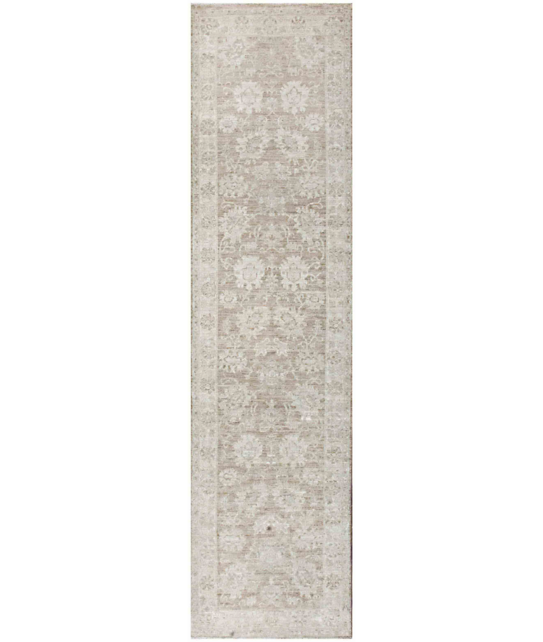 Hand Knotted Serenity Wool Rug 2' 7" X 10' 0" 2' 7" X 10' 0" (79 X 305) / Taupe / Ivory