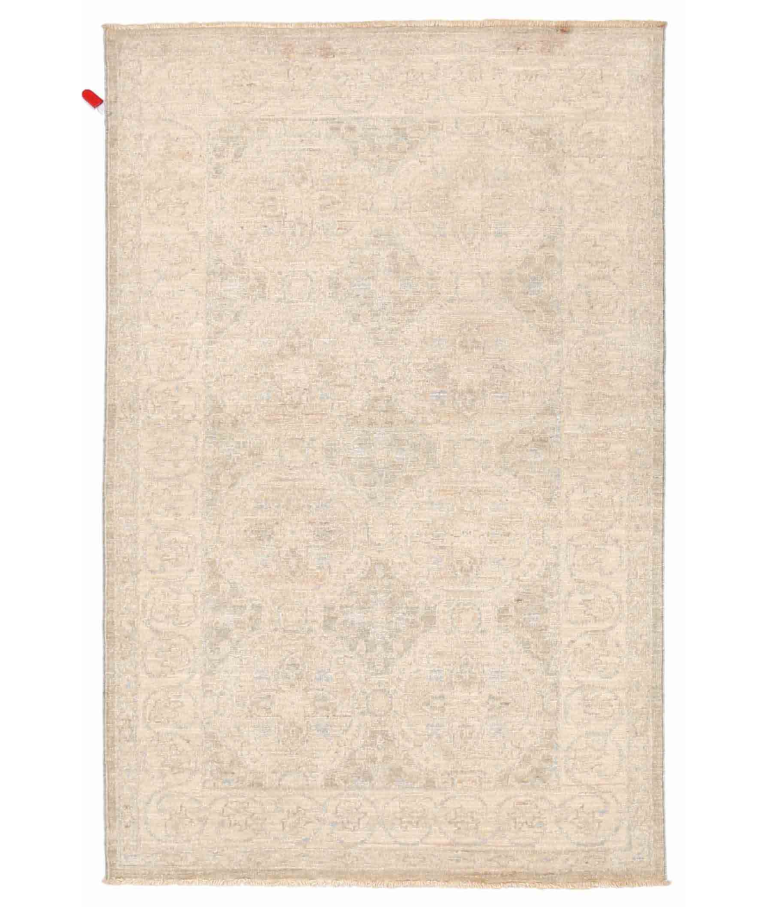 Hand Knotted Serenity Wool Rug 3' 1" X 4' 9" 3' 1" X 4' 9" (94 X 145) / Brown / Ivory