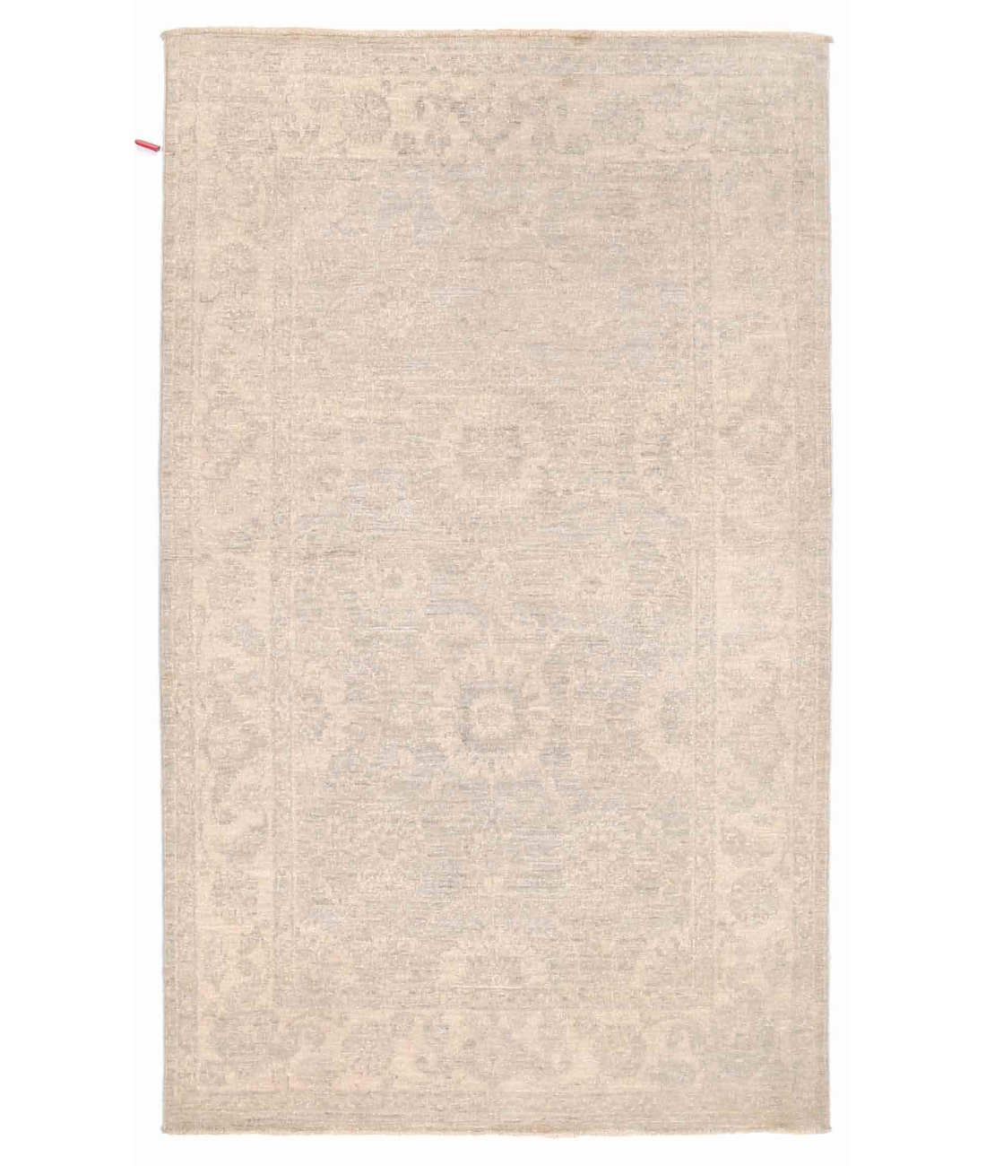 Hand Knotted Serenity Wool Rug 3' 2" X 5' 1" 3' 2" X 5' 1" (97 X 155) / Green / Brown