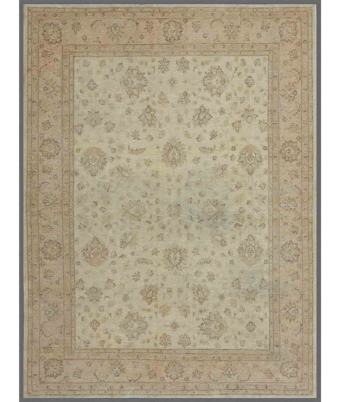Hand Knotted Serenity Wool Rug 3' 0" X 10' 2" 3' 0" X 10' 2" (91 X 310) / Ivory / Gold