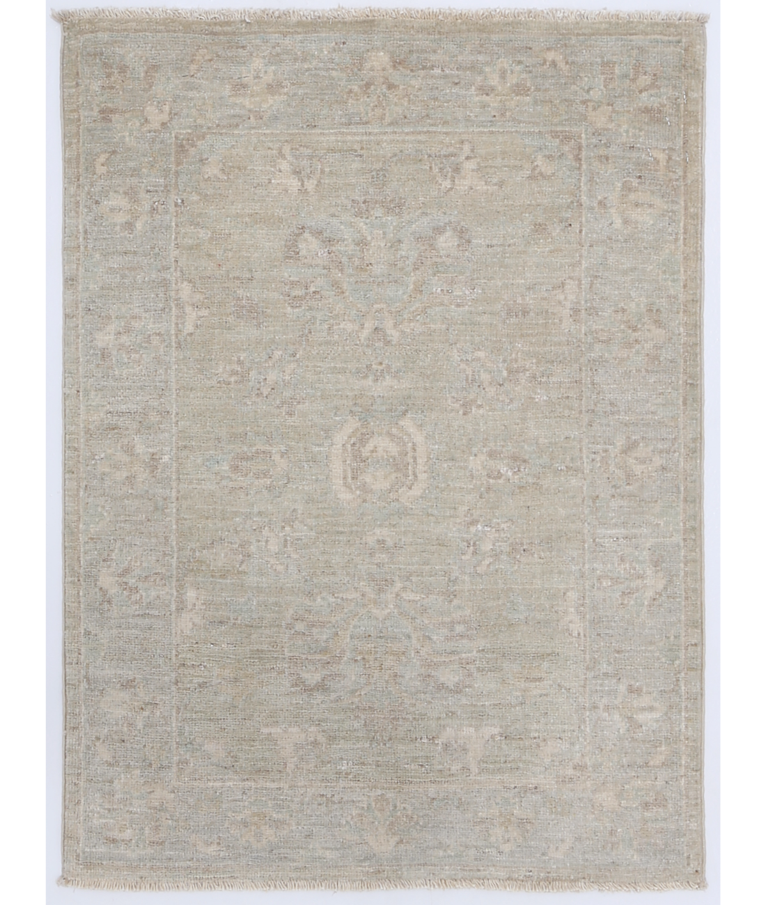 Hand Knotted Serenity Wool Rug 2' 1" X 2' 10" 2' 1" X 2' 10" (63 X 86) / Green / Teal