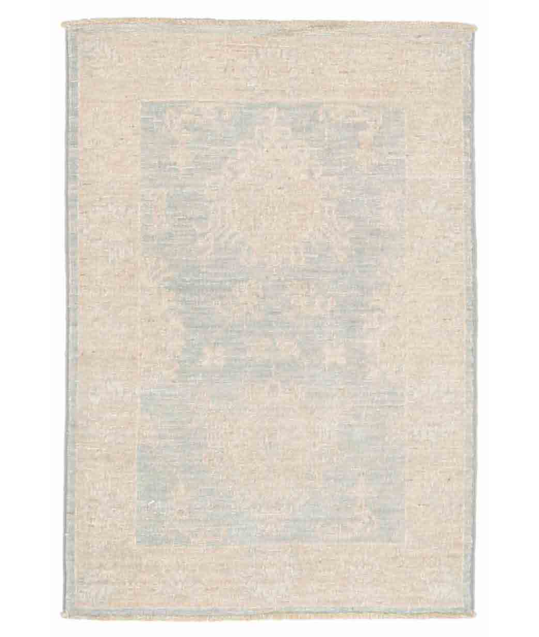 Hand Knotted Serenity Wool Rug 2' 0" X 2' 10" 2' 0" X 2' 10" (61 X 86) / Grey / Ivory