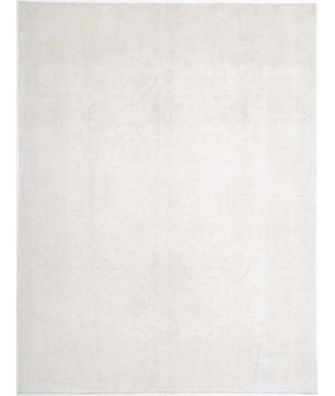 Hand Knotted Serenity Wool Rug 8' 11" X 11' 9" 8' 11" X 11' 9" (272 X 358) / Ivory / Taupe
