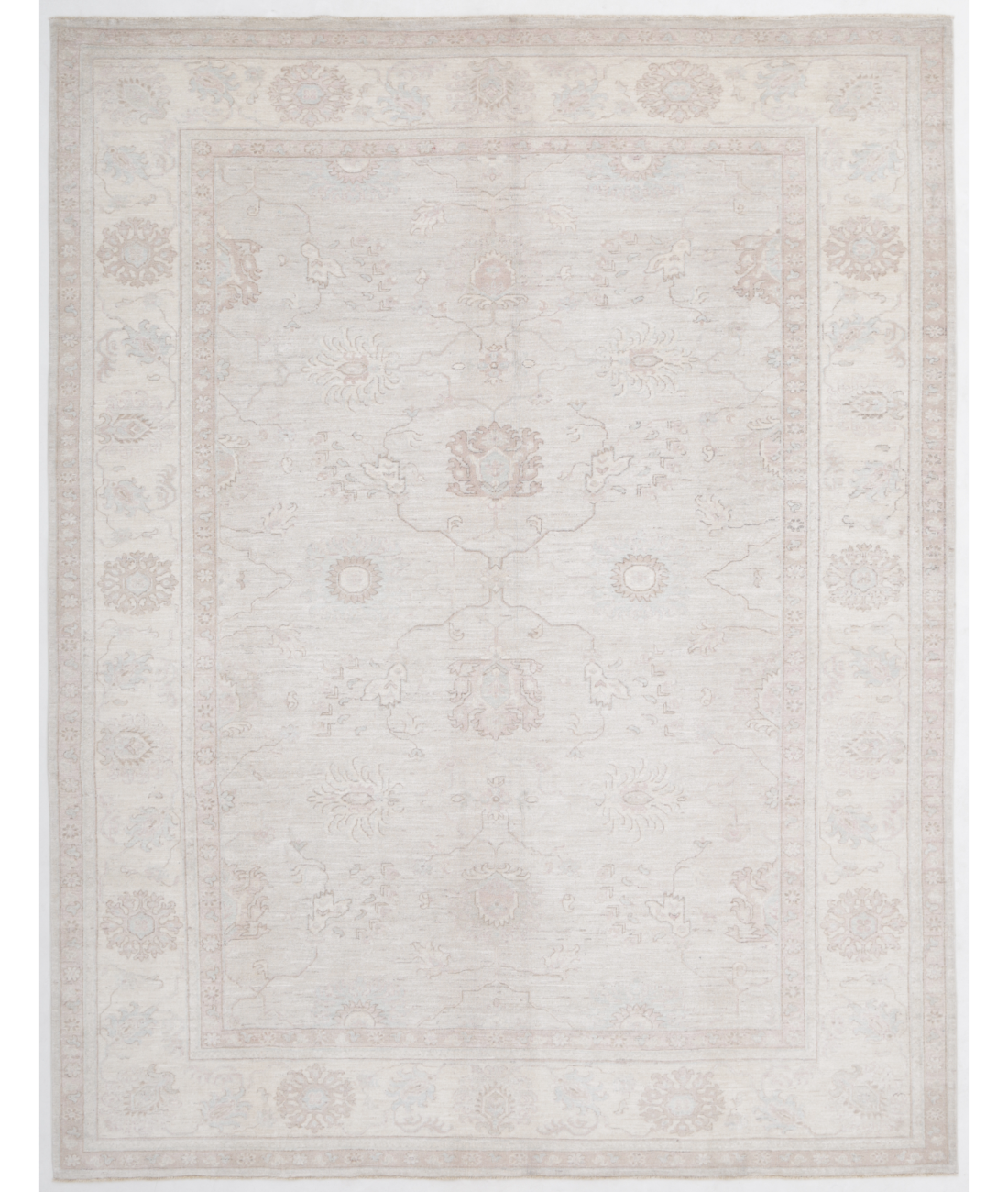 Hand Knotted Serenity Wool Rug 8' 0" X 10' 2" 8' 0" X 10' 2" (244 X 310) / Teal / Ivory