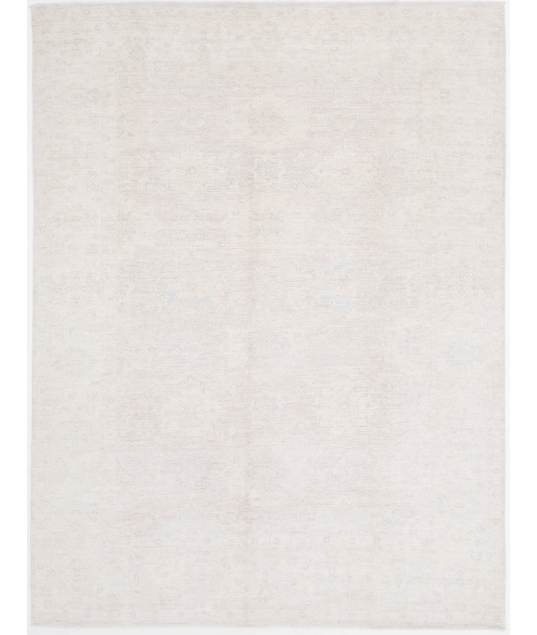 Hand Knotted Serenity Wool Rug 7' 9" X 10' 2" 7' 9" X 10' 2" (236 X 310) / Brown / Ivory
