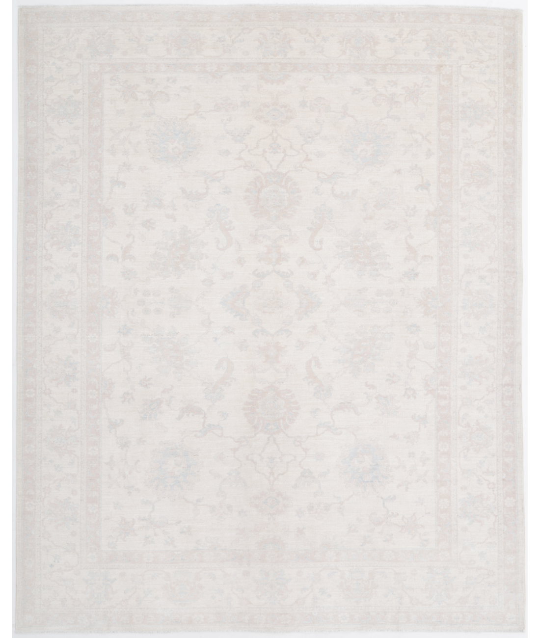 Hand Knotted Serenity Wool Rug 7' 11" X 9' 9" 7' 11" X 9' 9" (241 X 297) / Ivory / Ivory
