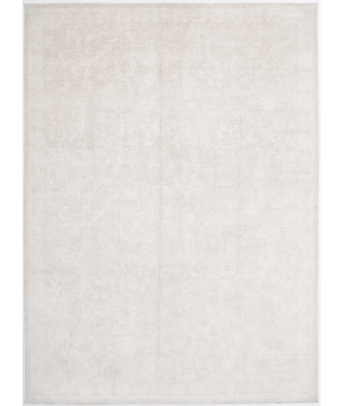 Hand Knotted Serenity Wool Rug 9' 11" X 13' 7" 9' 11" X 13' 7" (302 X 414) / Taupe / Taupe