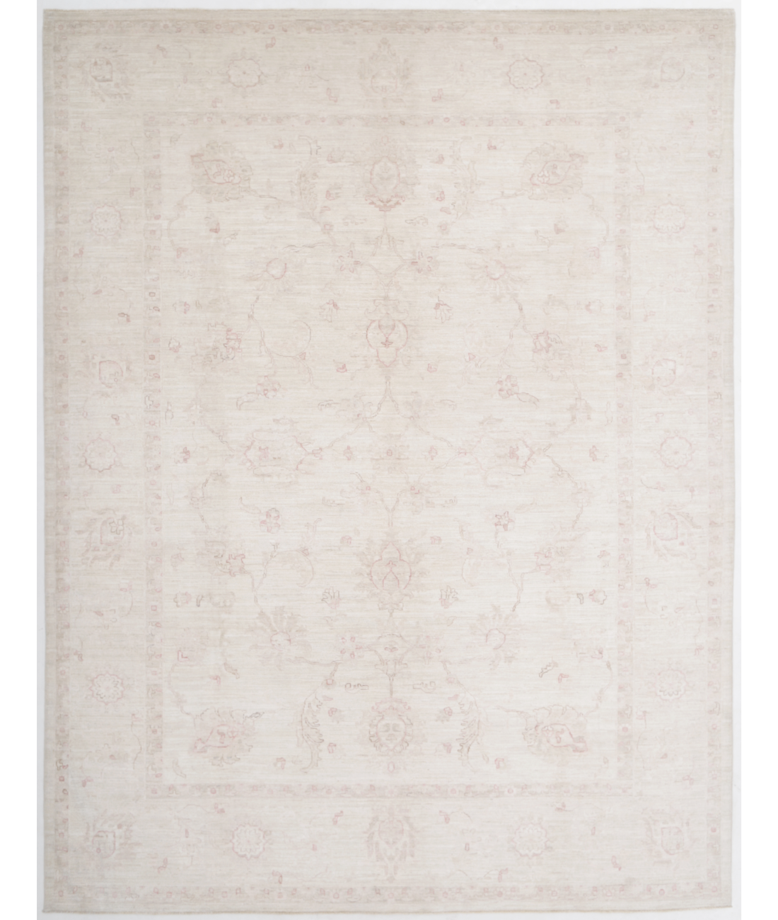 Hand Knotted Serenity Wool Rug 9' 0" X 12' 1" 9' 0" X 12' 1" (274 X 368) / Ivory / Brown