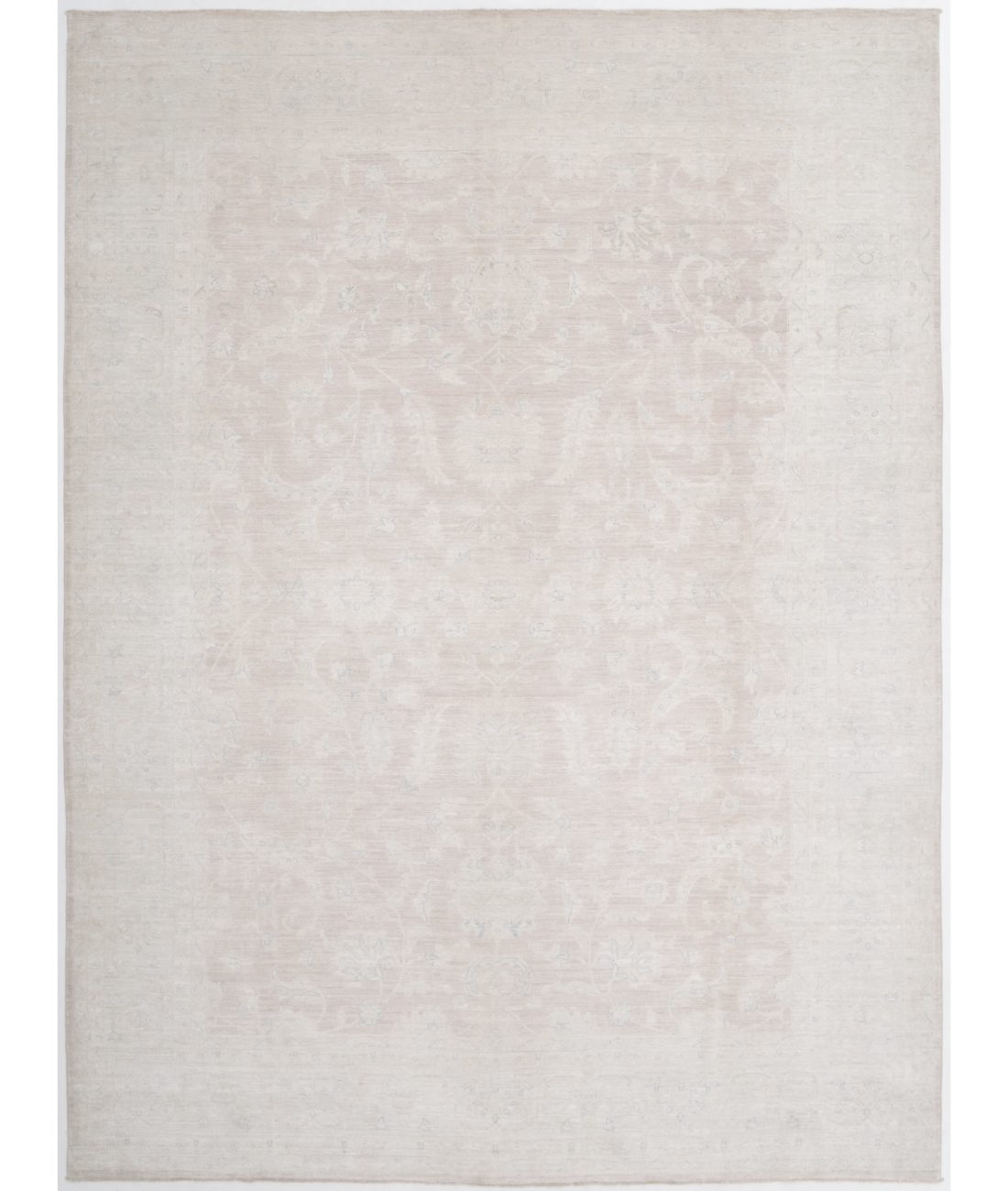 Hand Knotted Serenity Wool Rug 10' 1" X 13' 6" 10' 1" X 13' 6" (307 X 411) / Taupe / Grey