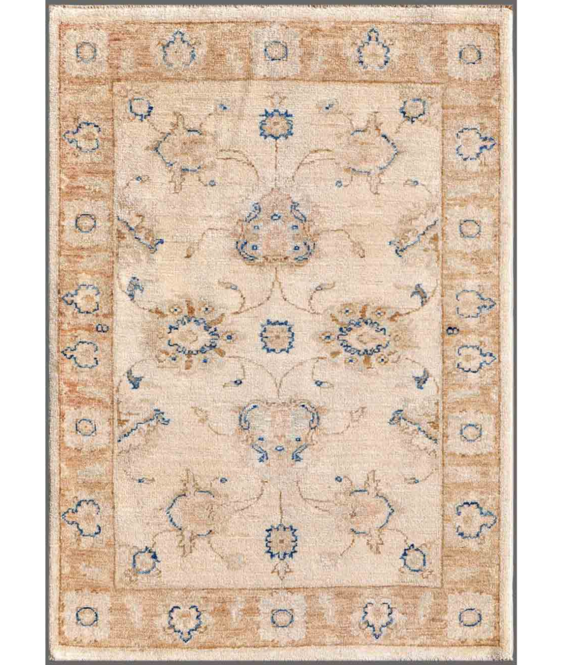 Hand Knotted Serenity Wool Rug 2' 8" X 3' 8" 2' 8" X 3' 8" (81 X 112) / Ivory / Taupe
