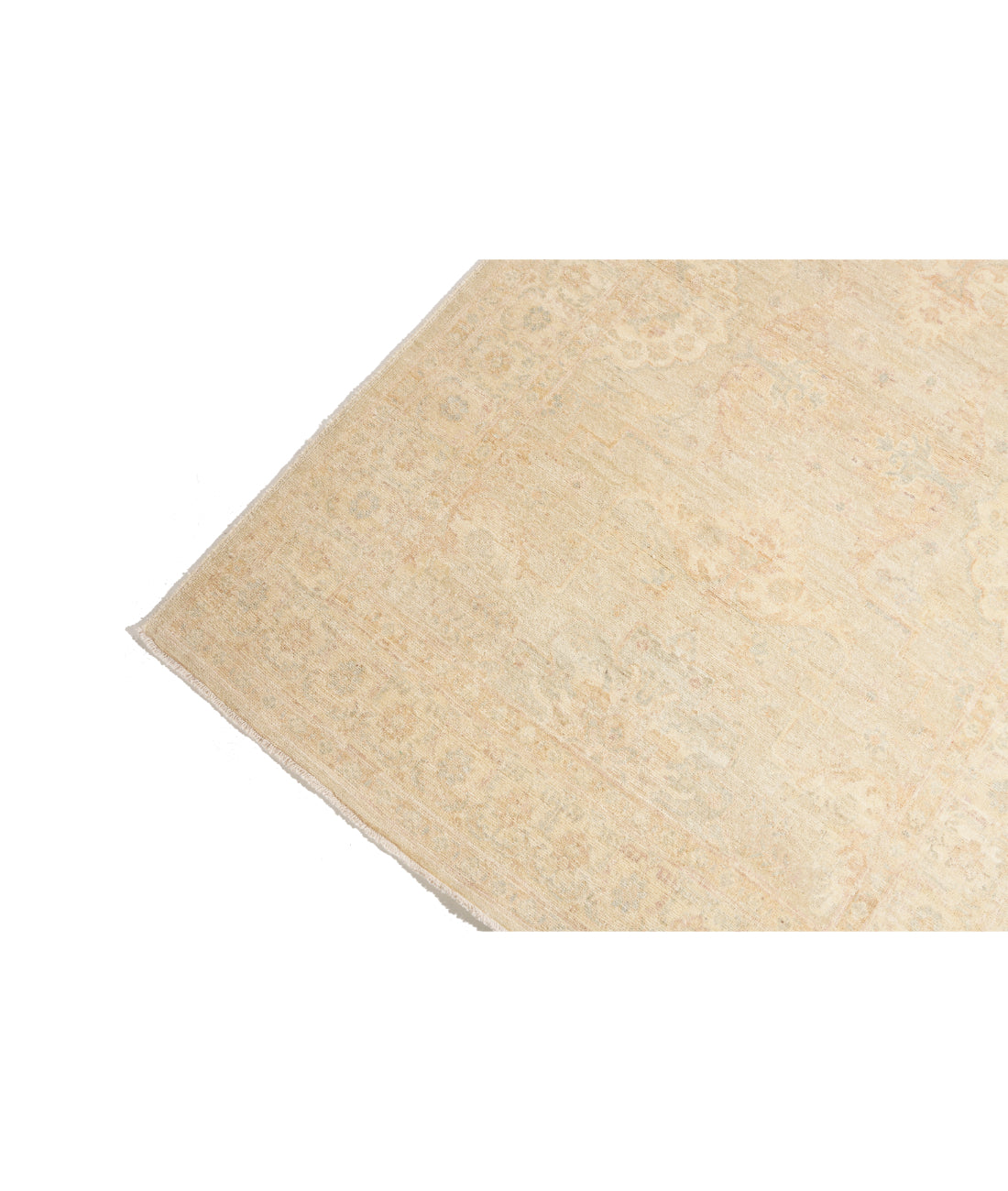 Serenity 3' 11" X 19' 2" Hand-Knotted Wool Rug 3' 11" X 19' 2" (119 X 584) / Grey / Ivory