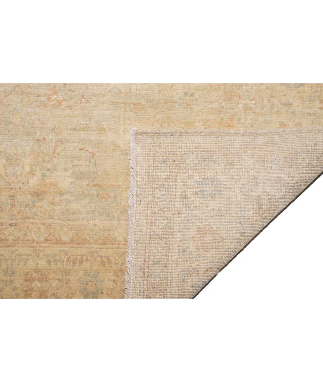 Serenity 3' 11" X 19' 2" Hand-Knotted Wool Rug 3' 11" X 19' 2" (119 X 584) / Grey / Ivory
